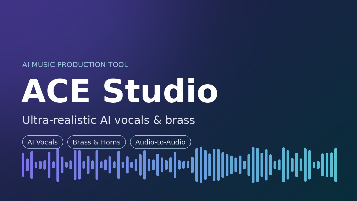 ACE Studio — AIで超リアルなボーカルと管楽器を生成