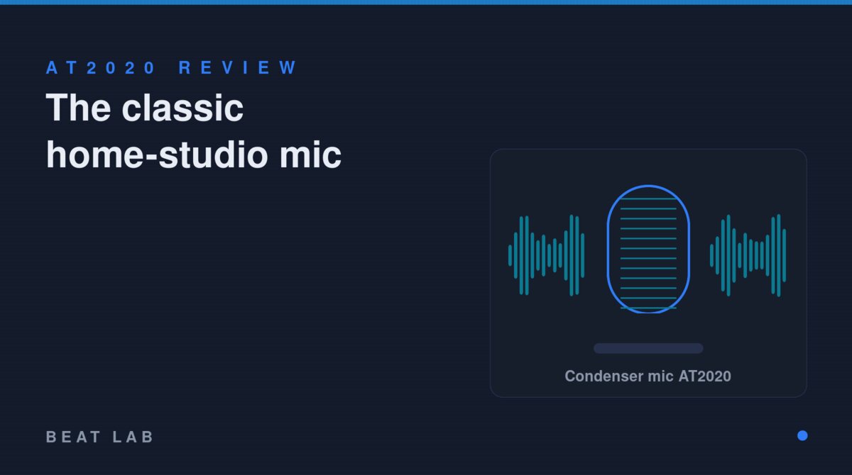 Audio-Technica AT2020 condenser mic review