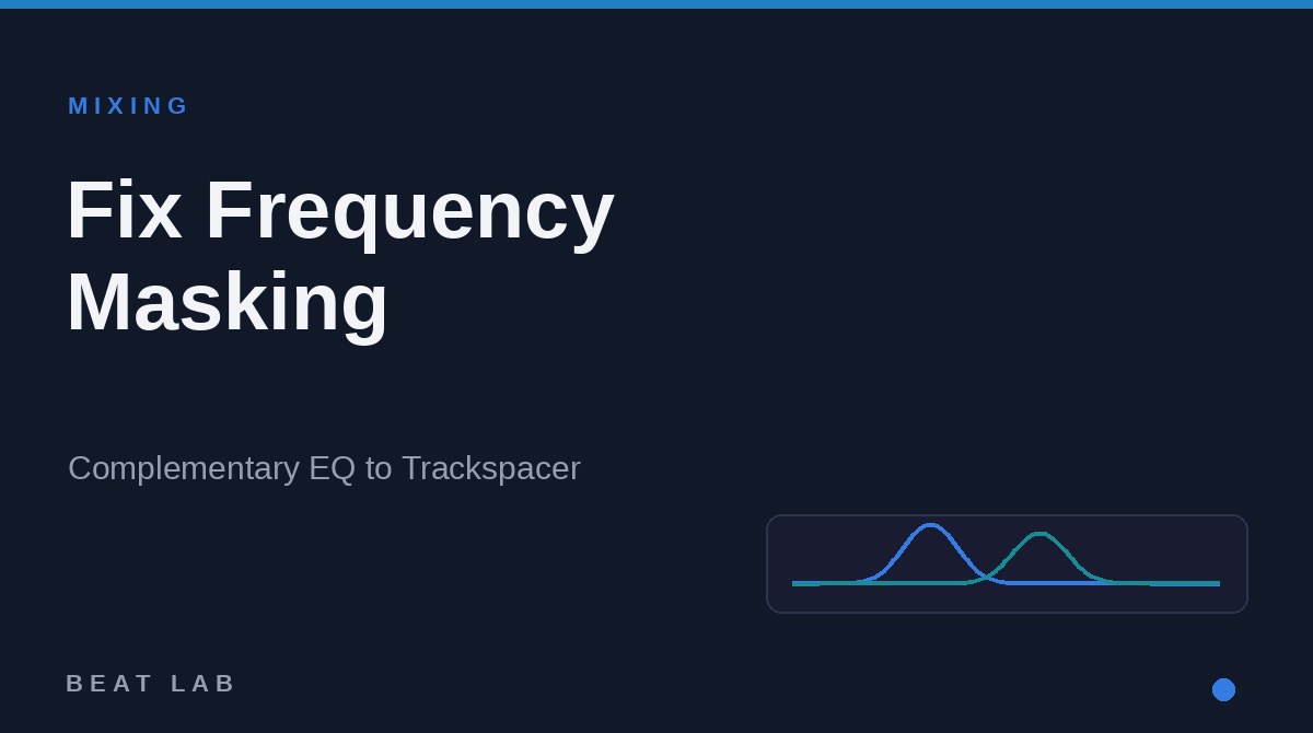 How to Fix Frequency Masking: Complementary EQ to Trackspacer & AI Plugins