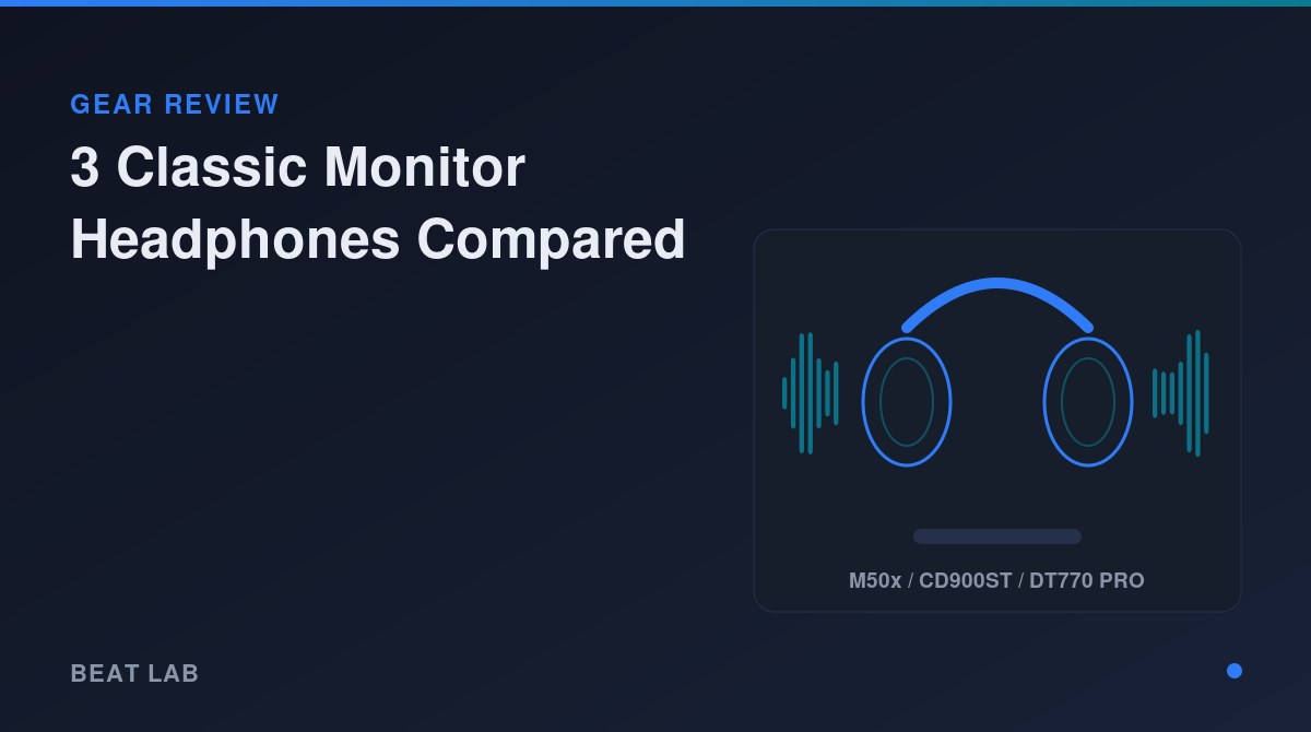 Monitor headphones compared