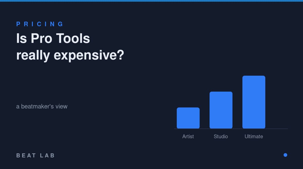Pro Tools pricing tiers