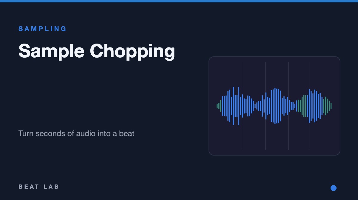 Sample chopping 101: turning a few seconds of sound into a beat