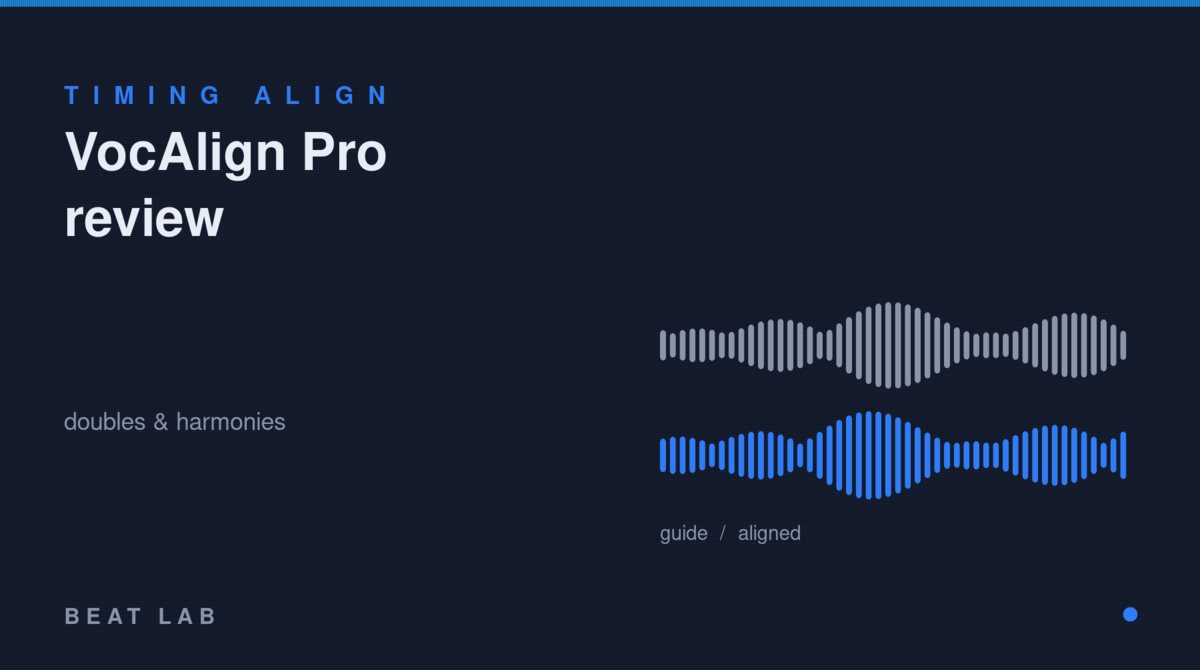 Timing alignment with VocAlign